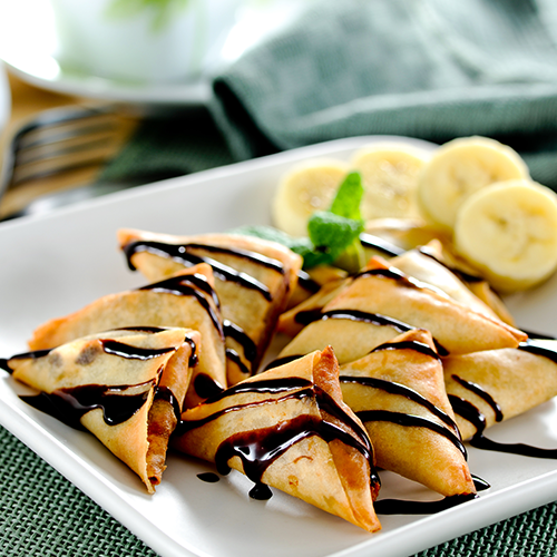 Samoussa Nutella banane